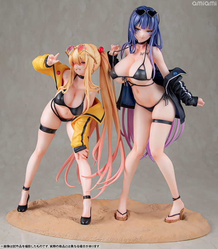 ユナ&サユリ 専用台座付き2体セット Illustration by Biya & K Pring 1/6 完成品フィギュア