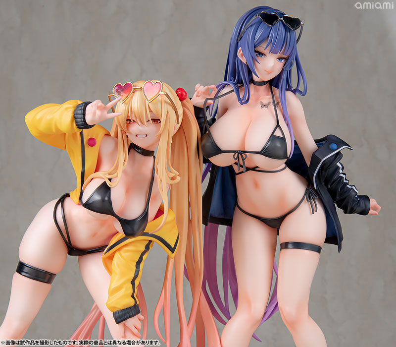 ユナ&サユリ 専用台座付き2体セット Illustration by Biya & K Pring 1/6 完成品フィギュア