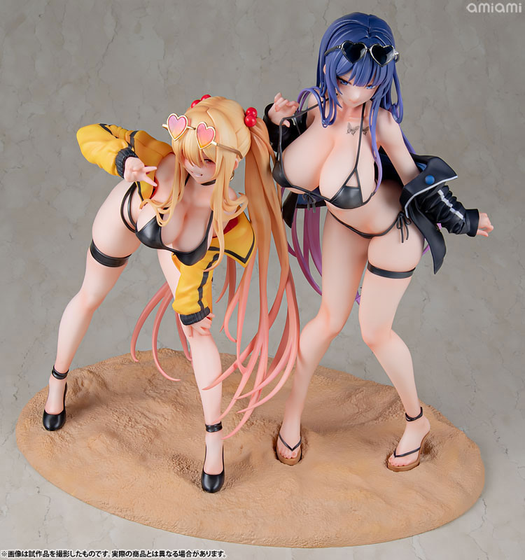 ユナ&サユリ 専用台座付き2体セット Illustration by Biya & K Pring 1/6 完成品フィギュア
