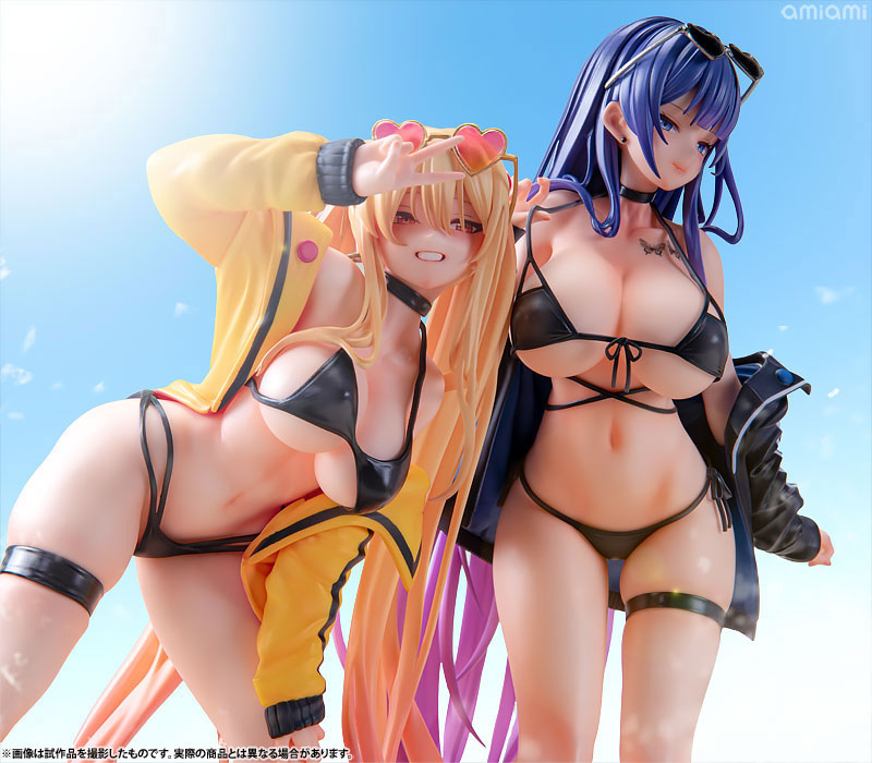 ユナ&サユリ 専用台座付き2体セット Illustration by Biya & K Pring 1/6 完成品フィギュア