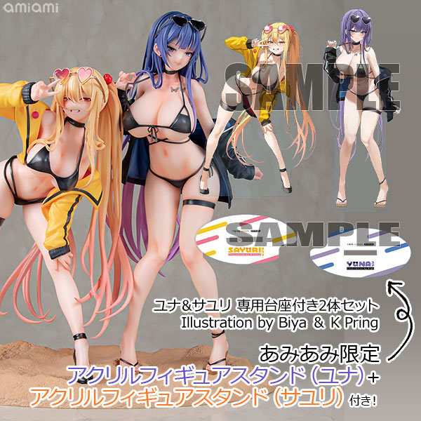 ユナ&サユリ 専用台座付き2体セット Illustration by Biya & K Pring 1/6 完成品フィギュア