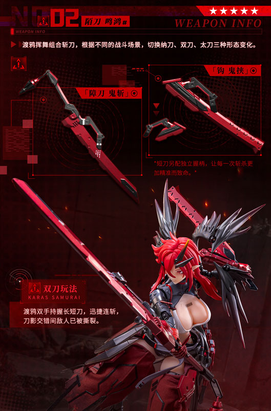 「WOLF-MASTIFF FORCE 鴉侍」 1/9 シームレスアクションフィギュア