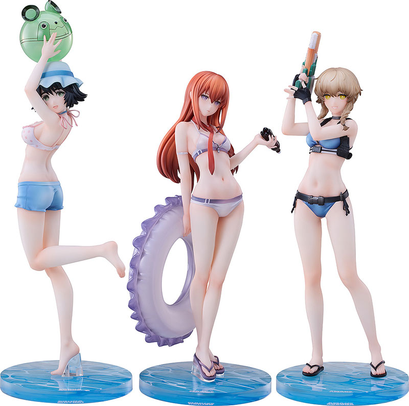STEINS；GATE 牧瀬紅莉栖＆椎名まゆり＆阿万音鈴羽 水着Ver. セット 1/7 完成品フィギュア 阿万音鈴羽