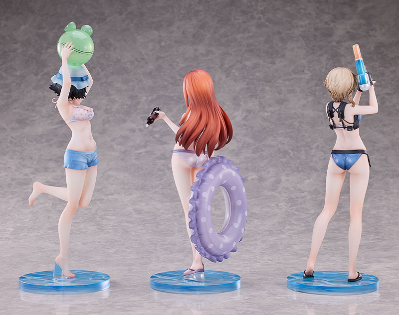 STEINS；GATE 牧瀬紅莉栖＆椎名まゆり＆阿万音鈴羽 水着Ver. セット 1/7 完成品フィギュア