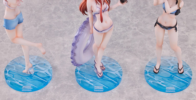 STEINS；GATE 牧瀬紅莉栖＆椎名まゆり＆阿万音鈴羽 水着Ver. セット 1/7 完成品フィギュア