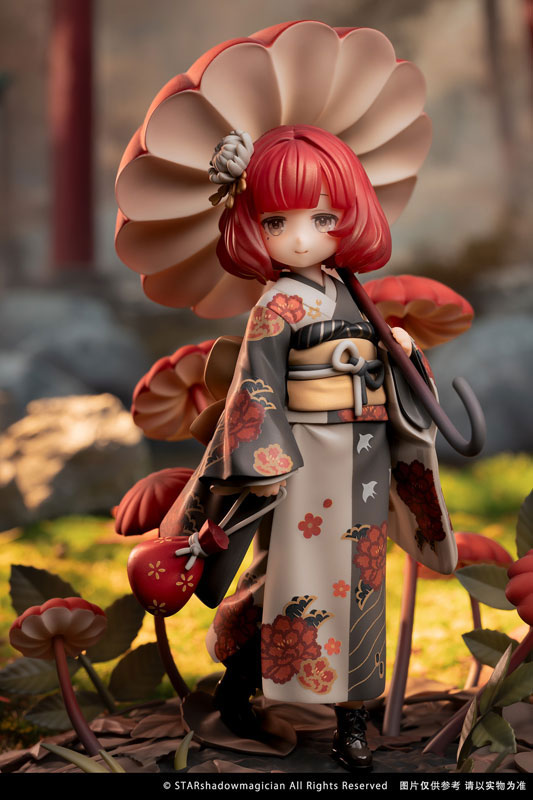 マッシュルームガールズシリーズ No.6 ハエマトケファルスタケ 1/1 完成品フィギュア