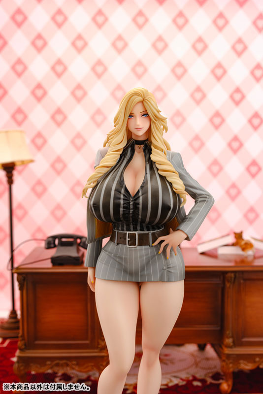 ギャル姉社長とハーレムオフィス 錦織愛(グレースーツVer.) 1/7 完成品フィギュア