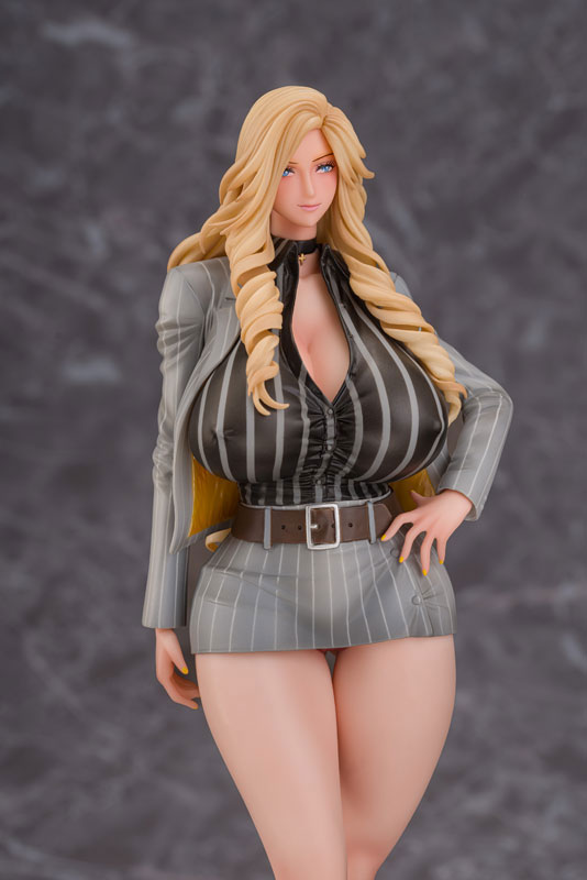 ギャル姉社長とハーレムオフィス 錦織愛(グレースーツVer.) 1/7 完成品フィギュア