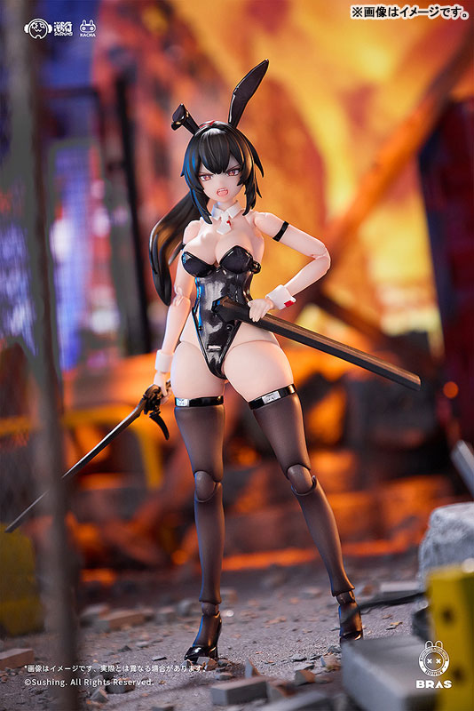 BUNNY RAPID ACTION SQUAD Attacker・ルナ 1/12 可動フィギュア
