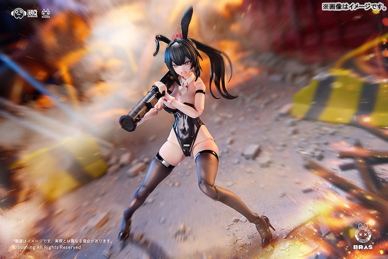 BUNNY RAPID ACTION SQUAD Attacker・ルナ 1/12 可動フィギュア