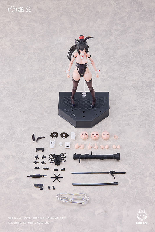 BUNNY RAPID ACTION SQUAD Attacker・ルナ 1/12 可動フィギュア